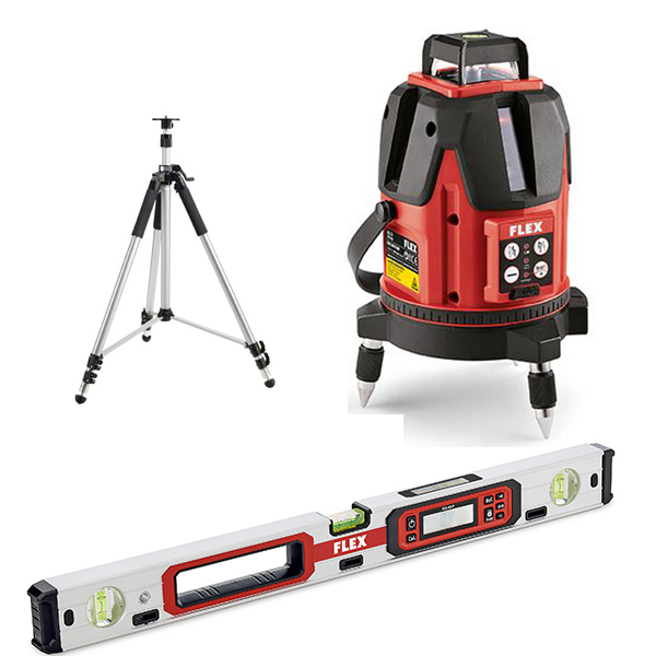 Samonivelačný multi-čiarový laser ALC 8 + digitálna vovodáha 600mm
