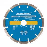 Diamantový rezný kotúč na rezanie betónu a kameňa 115 x 22.23mm SILVERLINE