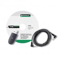 USB-adaptér, kábel so zdierkovým konektorom a softvér 7732 pre č. 730D 7759-3