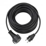Kvalitný gumový predlžovací kábel IP44 25m čierny