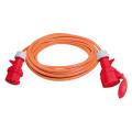 Kvalitný gumový predlžovací kábel IP44 25m červený